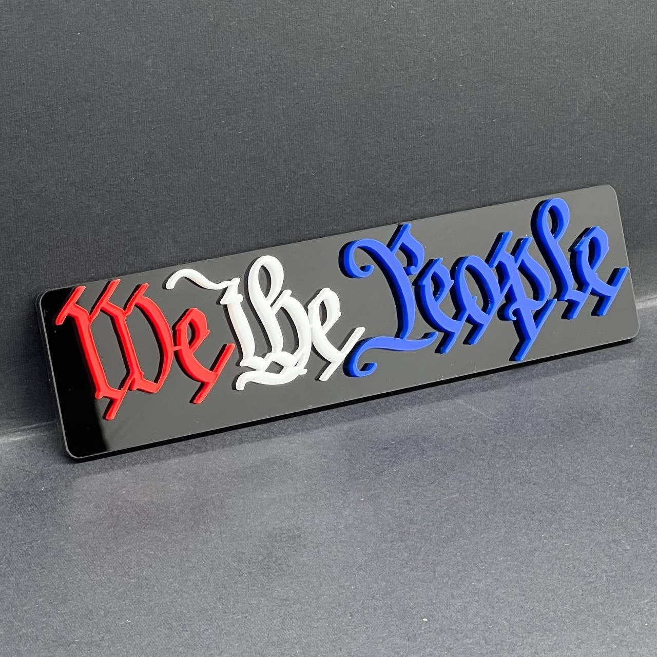 1PC We The People 3D Emblem – Patriotic Badge Logo for Car, Truck, or SUV