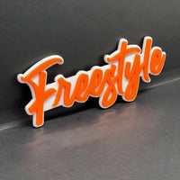 1PC FREESTYLE Logo Emblem – Multicolor 3D Acrylic Car & SUV Decal