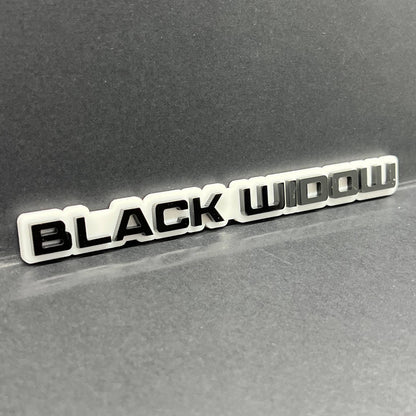 1PC Black Widow Emblem – Durable 3D Acrylic Multicolor Car & SUV Badge