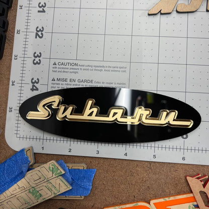 1PC Subaru 3D Emblem – Exterior Fender or Trunk Badge for Subaru Vehicles