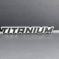 1pcs TITANIUM LETTERING MULTICOLOR Tailgate Emblem Badge