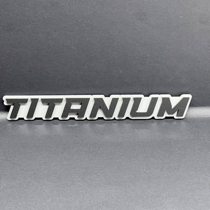 1pcs TITANIUM LETTERING MULTICOLOR Tailgate Emblem Badge
