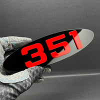 351 Engine Emblem – Multicolor Acrylic Car Fender Tailgate Badge Logo Decal 1PC