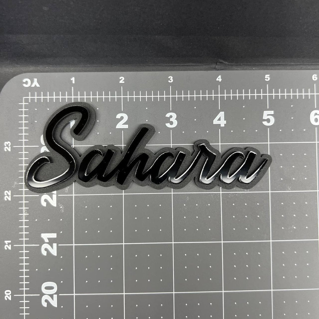 1PC SAHARA Emblem – 3D Acrylic Multicolor Fender or Tailgate Car Badge Decal