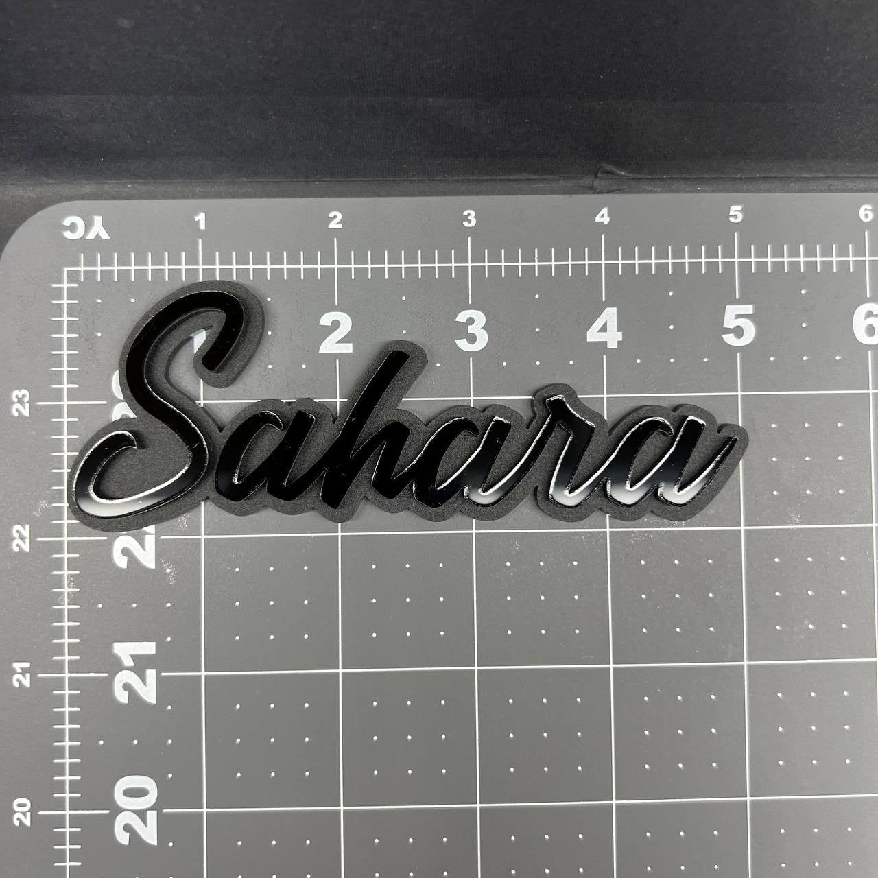 1PC SAHARA Emblem – 3D Acrylic Multicolor Fender or Tailgate Car Badge Decal