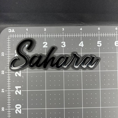 1PC SAHARA Emblem – 3D Acrylic Multicolor Fender or Tailgate Car Badge Decal