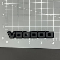 1PCS VOODOO Badge Decal – 3D Acrylic Car Truck Fender Tailgate Trunk Emblem