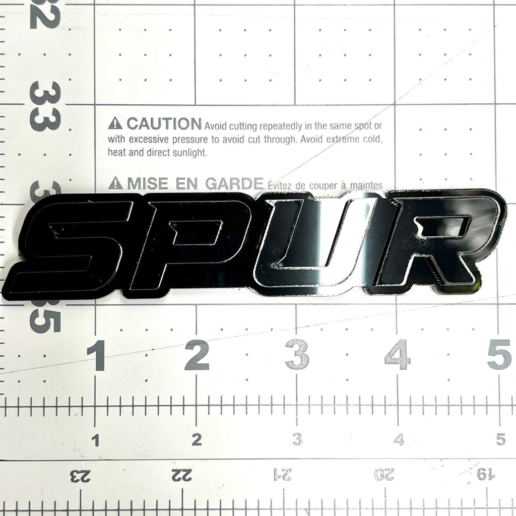 1pc SPUR Multicolor 3D Car Emblem – Easy Install Acrylic Badge for Cars & SUVs