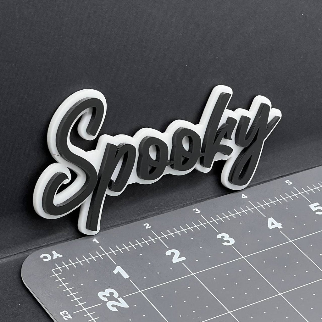 1PC Spooky Emblem – 3D Acrylic Tailgate Badge Decal for Car, Truck, SUV