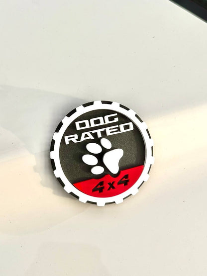 2PCS Jeep Wrangler 392 Fender DOG RATED 4x4 Trail Rated Emblem