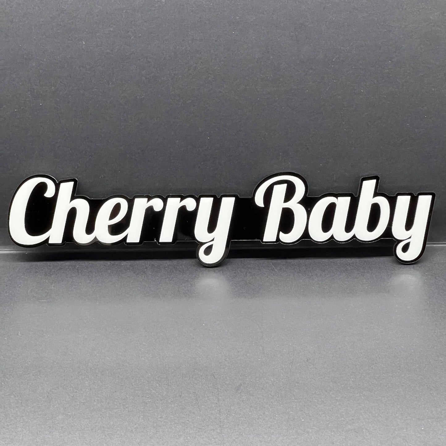 1PC CHERRY BABY Emblem – Custom 3D Multicolor Acrylic Fender & Trunk Badge