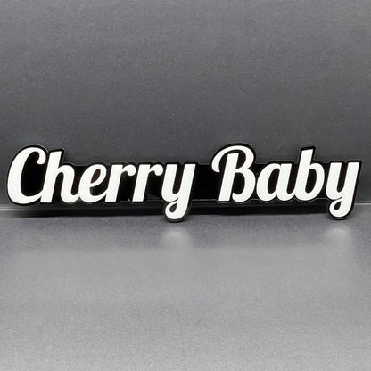 1PC CHERRY BABY Emblem – Custom 3D Multicolor Acrylic Fender & Trunk Badge
