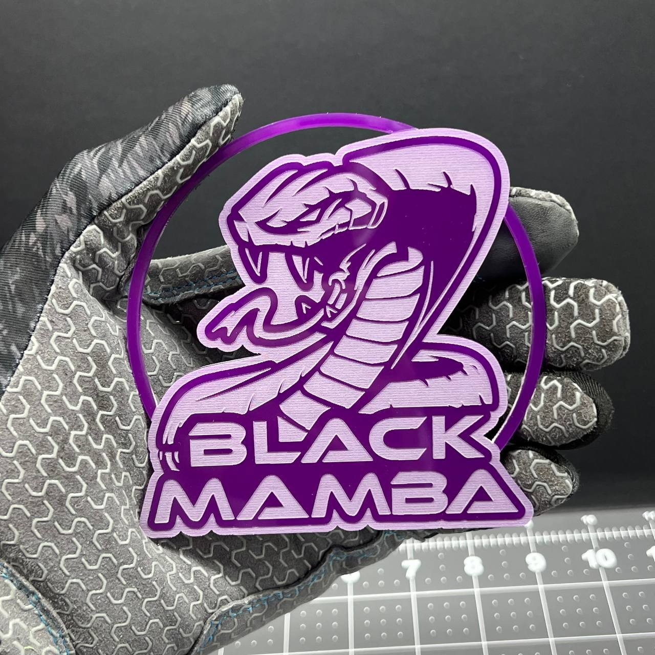 1PC Cobra Snake Emblem – 3D Acrylic Badge Decal Fits Ford Mustang Shelby GT