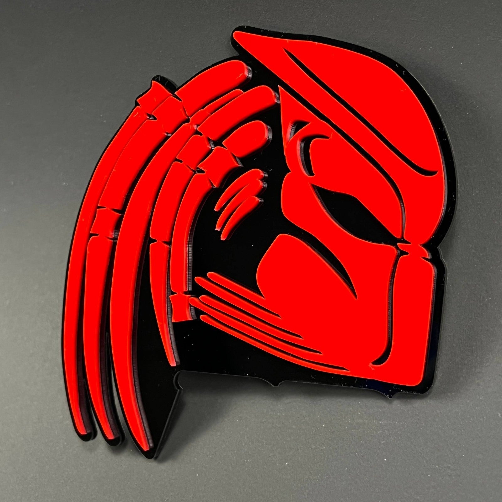 1PC PREDATOR 3D Acrylic Badge – Car Truck Fender Tailgate Trunk Emblem Decal