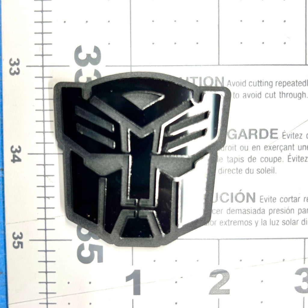 1pc Transformers Multicolor 3D Car Badge – Easy Install Acrylic Trunk & Fender