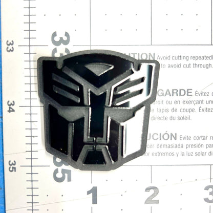 1pc Transformers Multicolor 3D Car Badge – Easy Install Acrylic Trunk & Fender