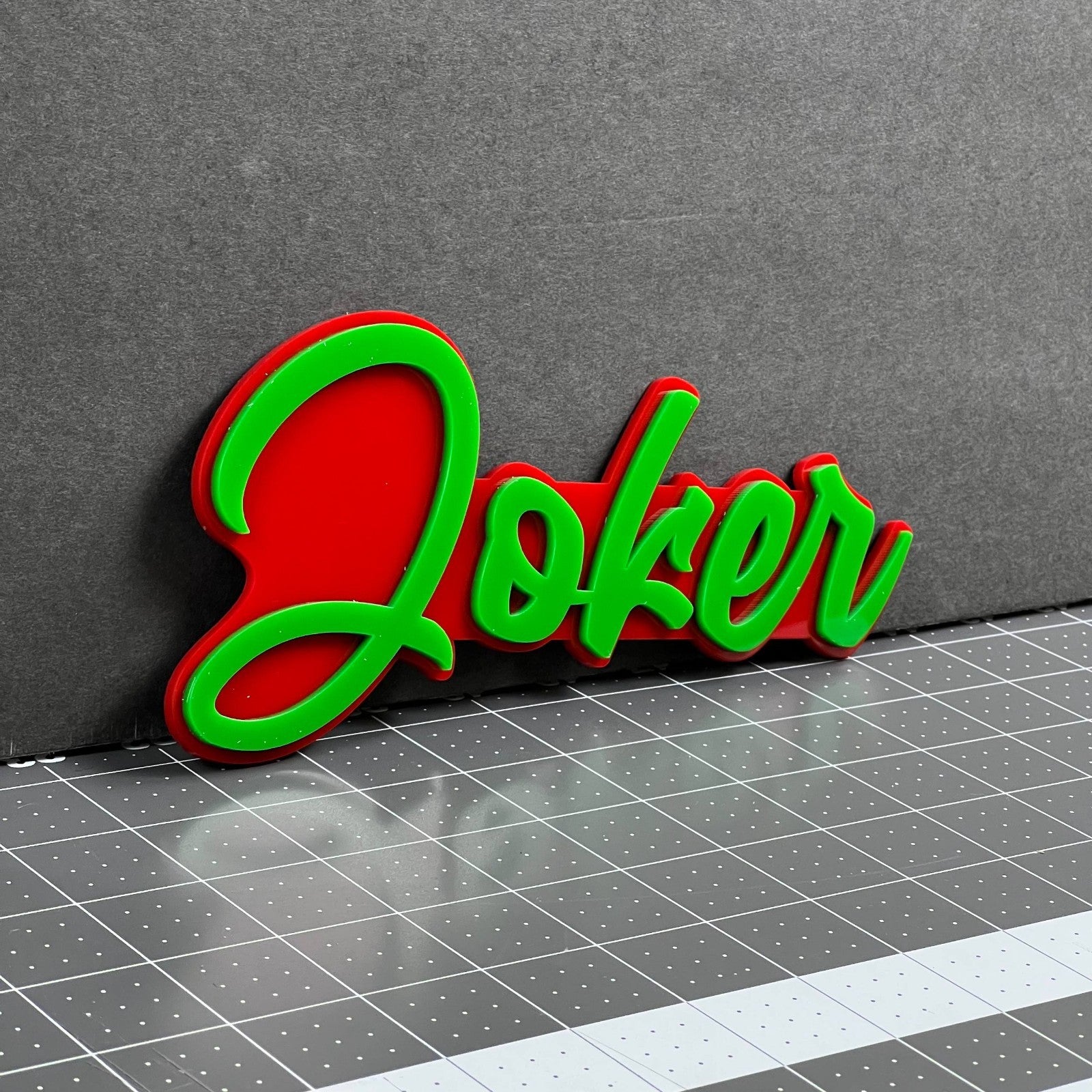 1PC JOKER Emblem – Multicolor 3D Acrylic Custom Badge for Cars & SUVs
