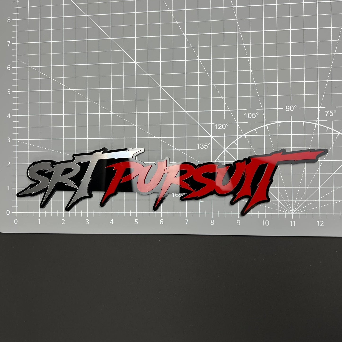 1PC SRT PURSUIT 3D Badge – Acrylic Fender Tailgate Trunk Car Truck Emblem Decal