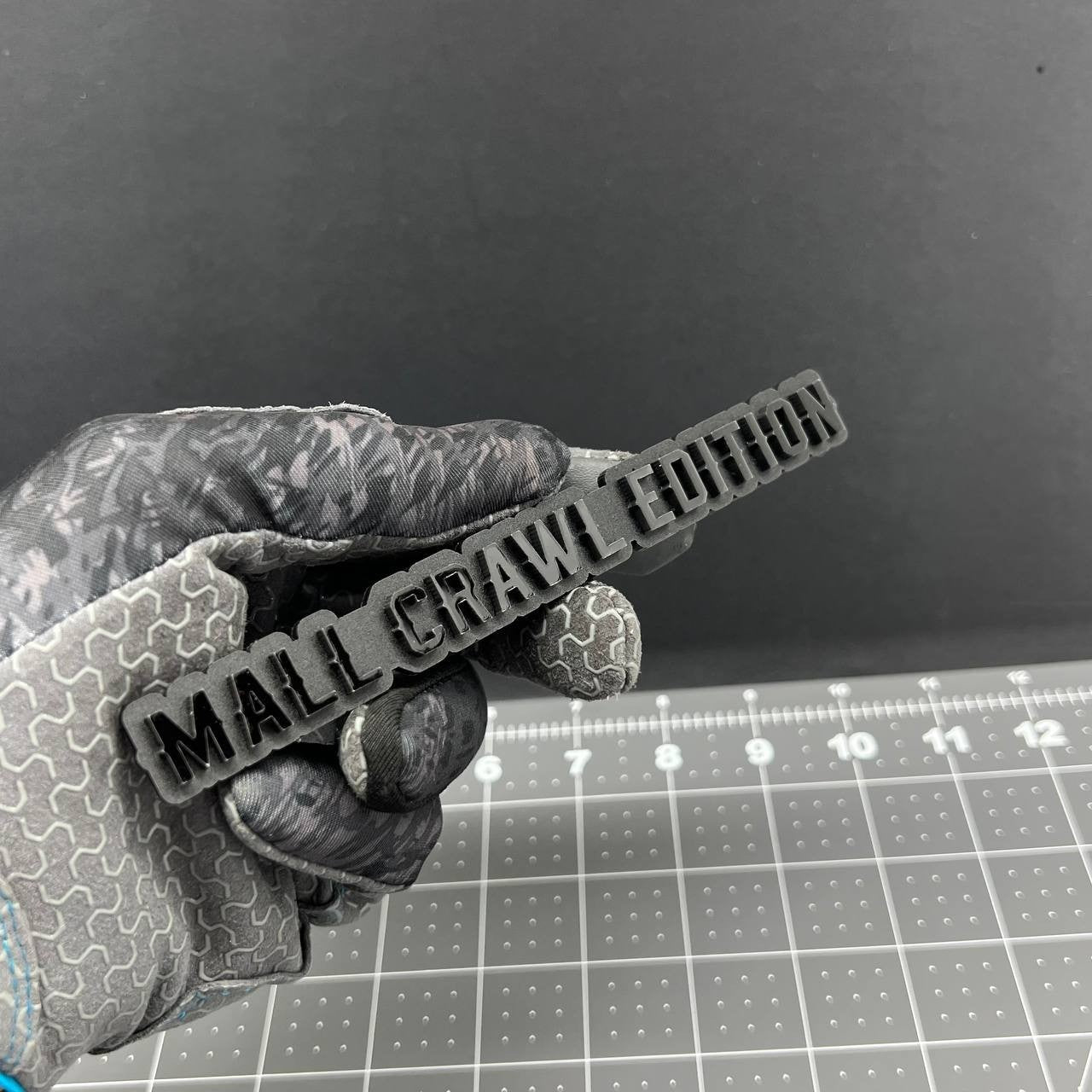 1PC MALL CRAWL Edition Emblem – 3D Multicolor Acrylic Car Badge Decal