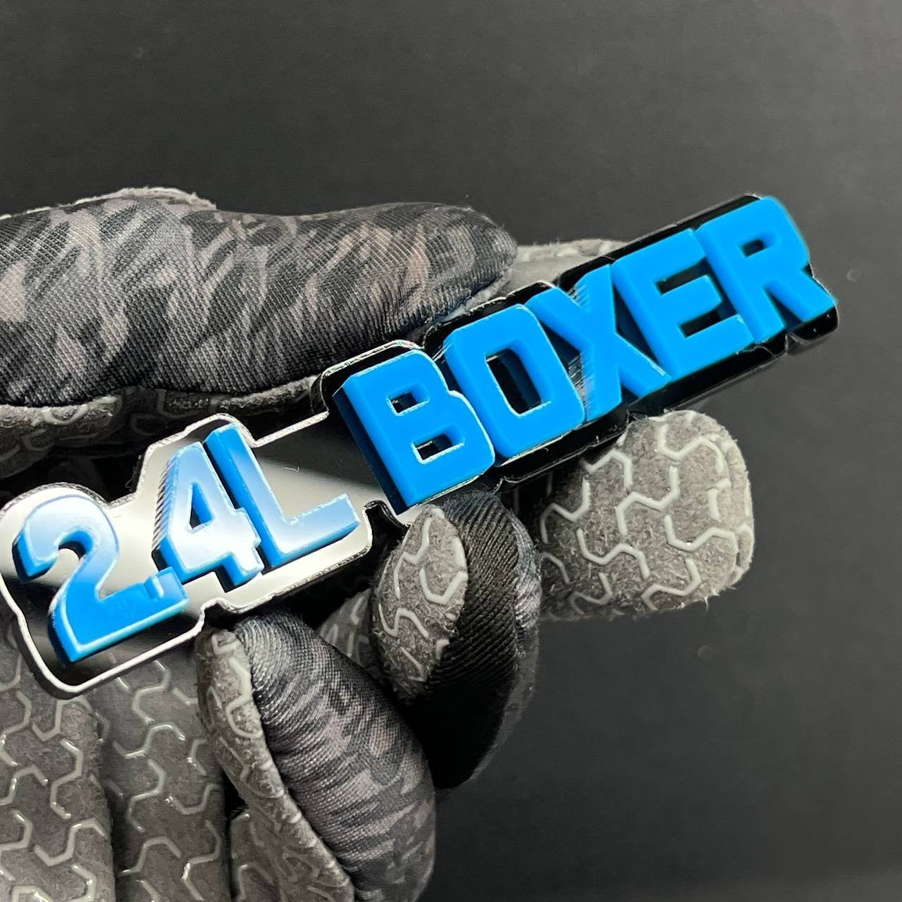 1PC 2.4L BOXER Emblem – 3D Acrylic Tailgate or Fender Badge for Truck SUV Car
