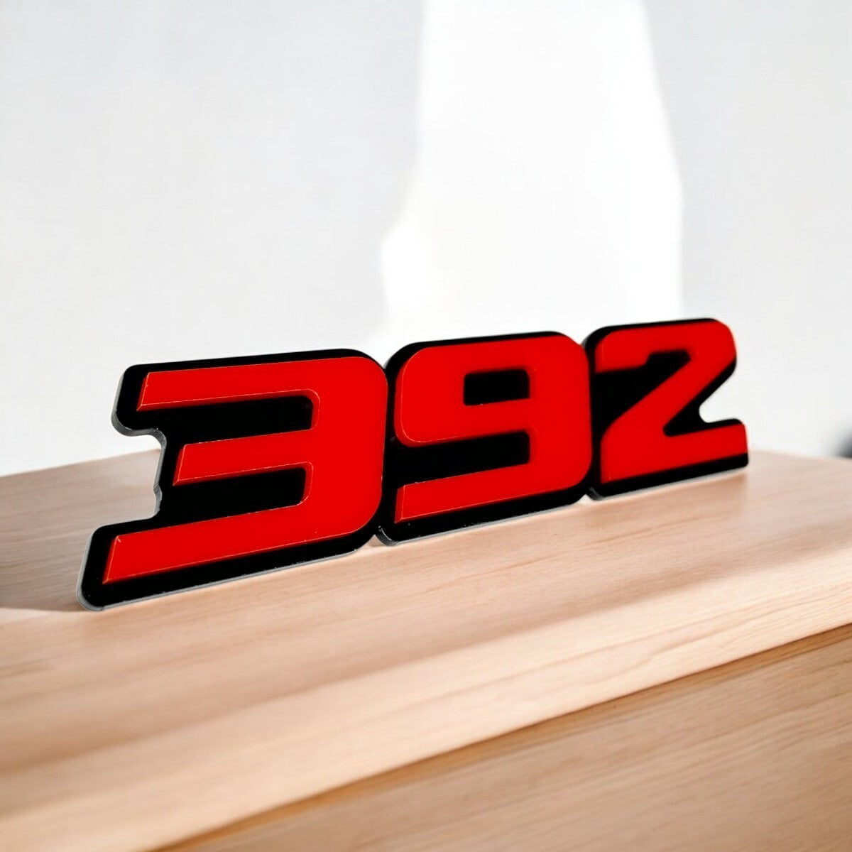 2x red black 392 Emblems 392 Side Fender Badge 3D for 392 Emblem