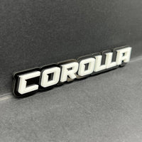 1PC COROLLA Emblem – Custom 3D Acrylic Fender & Tailgate Car Badge Decal
