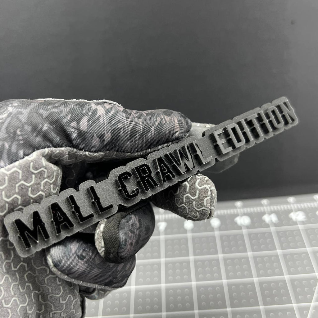 1PC MALL CRAWL Edition Emblem – 3D Multicolor Acrylic Car Badge Decal
