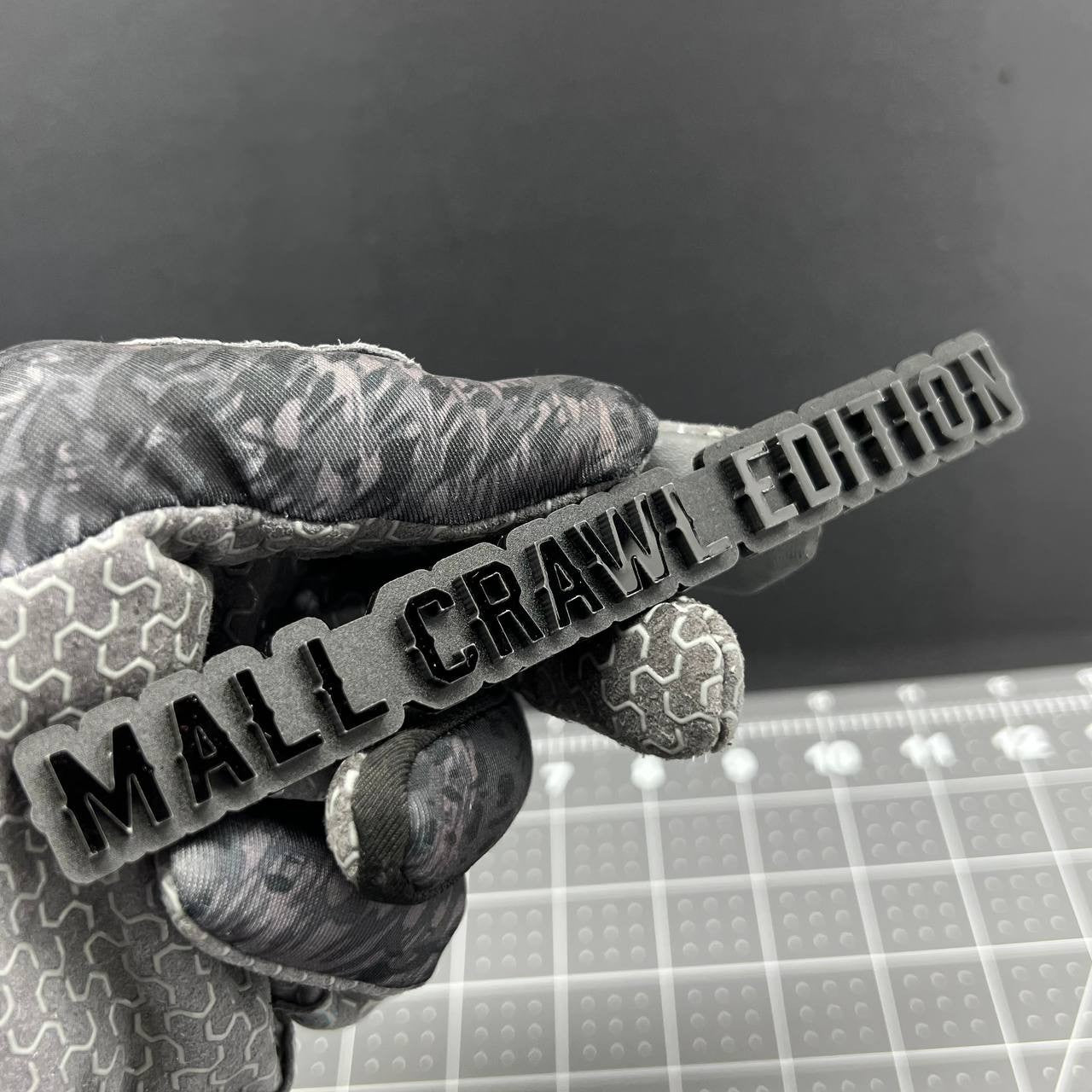 1PC MALL CRAWL Edition Emblem – 3D Multicolor Acrylic Car Badge Decal
