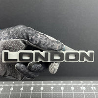 1PC LONDON Emblem – 3D Acrylic Tailgate Badge Decal for Car Truck SUV