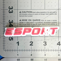 1PC ESPORT Emblem – 3D Acrylic Multicolor Tailgate Fender Car Truck SUV Badge