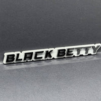 1PC Black Betty Emblem – 3D Multicolor Acrylic Fender & Trunk Car Badge