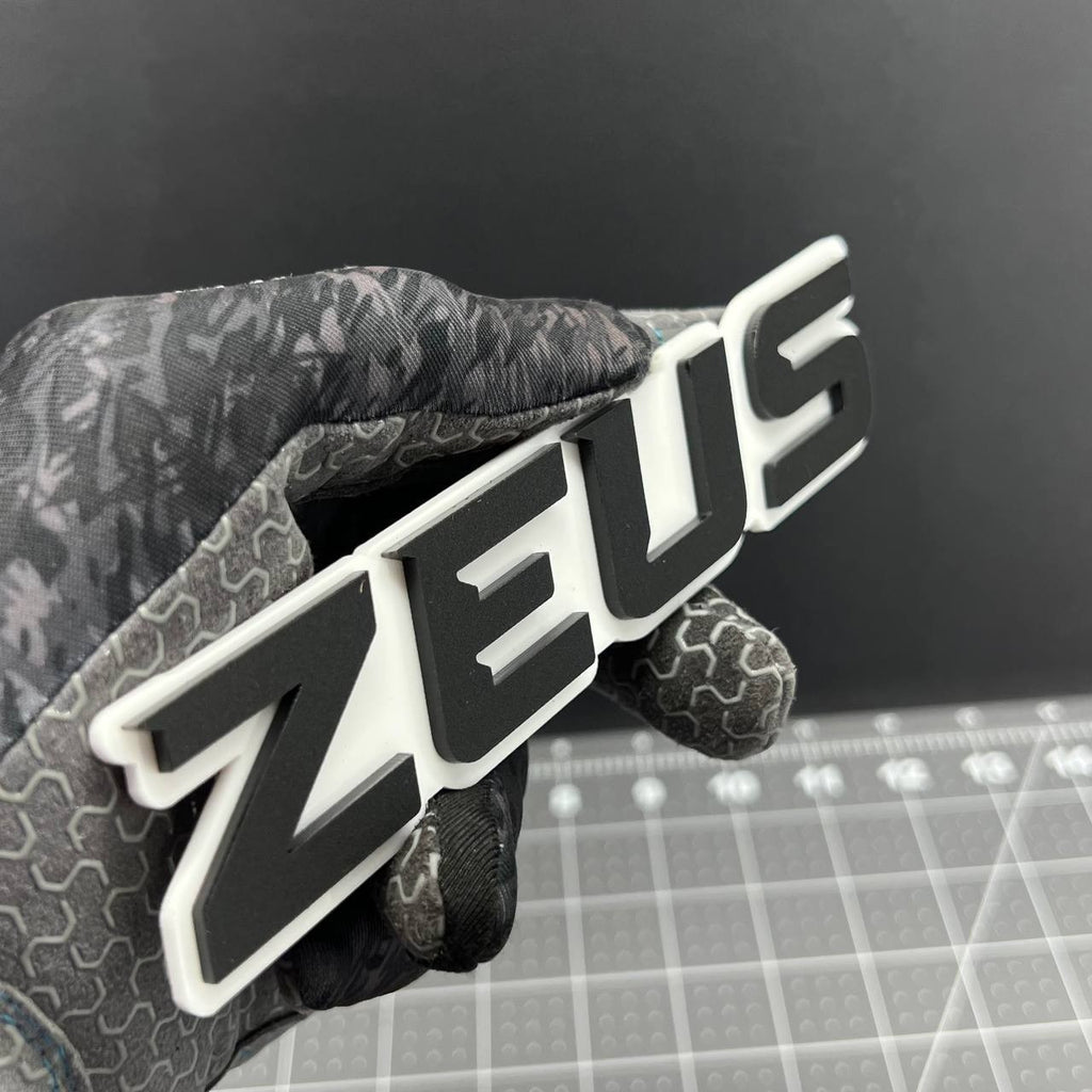 1PC ZEUS 3D Acrylic Emblem – Multicolor Car Badge Decal for Trucks, SUVs, Cars