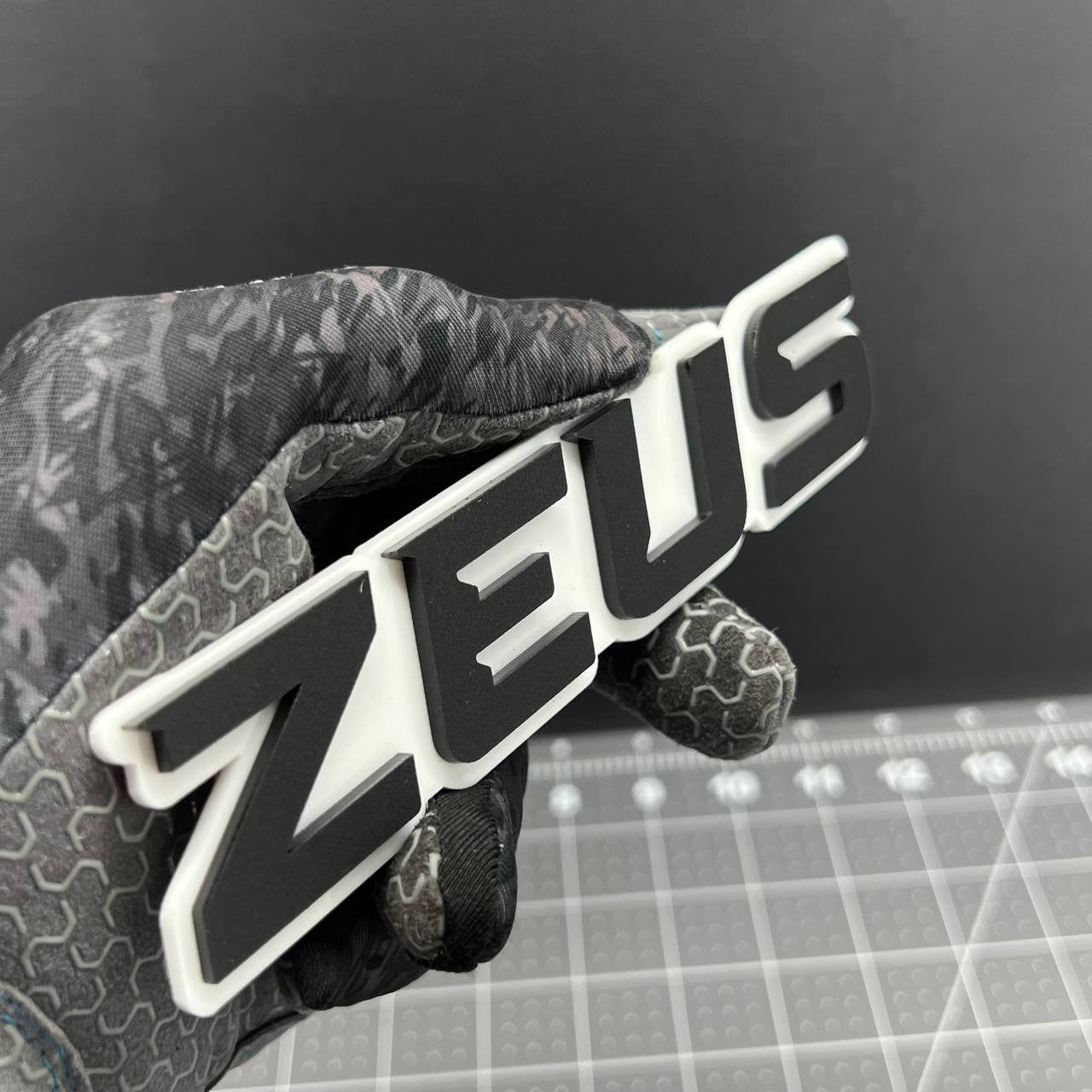 1PC ZEUS 3D Acrylic Emblem – Multicolor Car Badge Decal for Trucks, SUVs, Cars