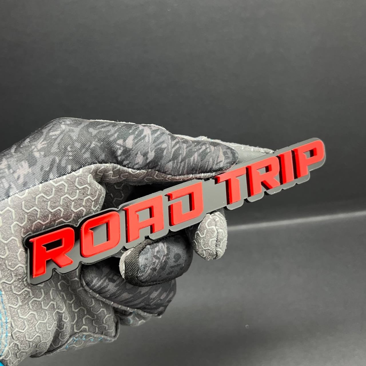 1PC ROAD TRIP Emblem – 3D Multicolor Acrylic Car Badge Decal for Fender Tailgate