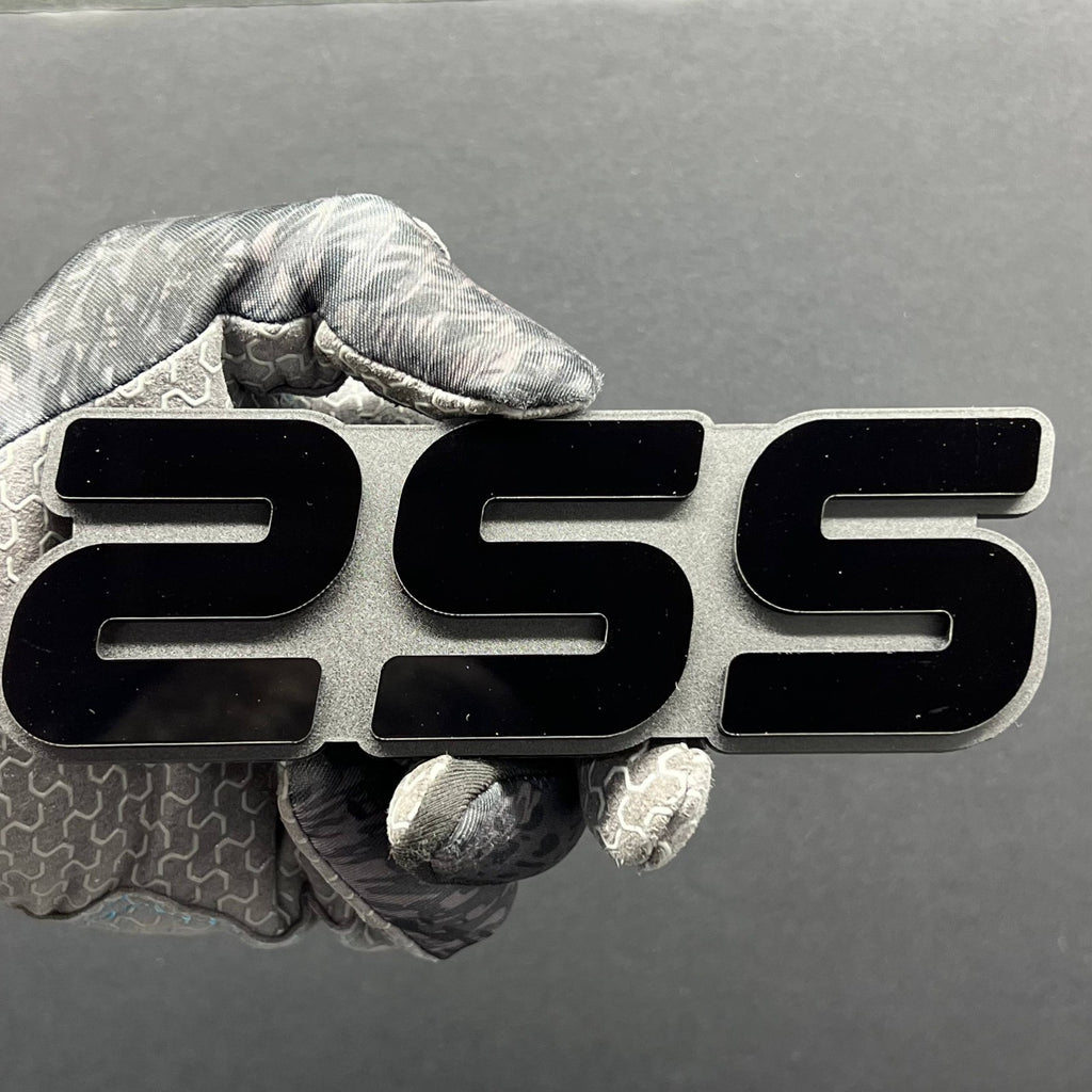2SS Multicolor 3D Car Emblem – Durable Acrylic Fender & Trunk Decal 1pc