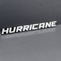 1PC HURRICANE 3D Emblem White Custom Badge Sticker for Car SUV TRUCK