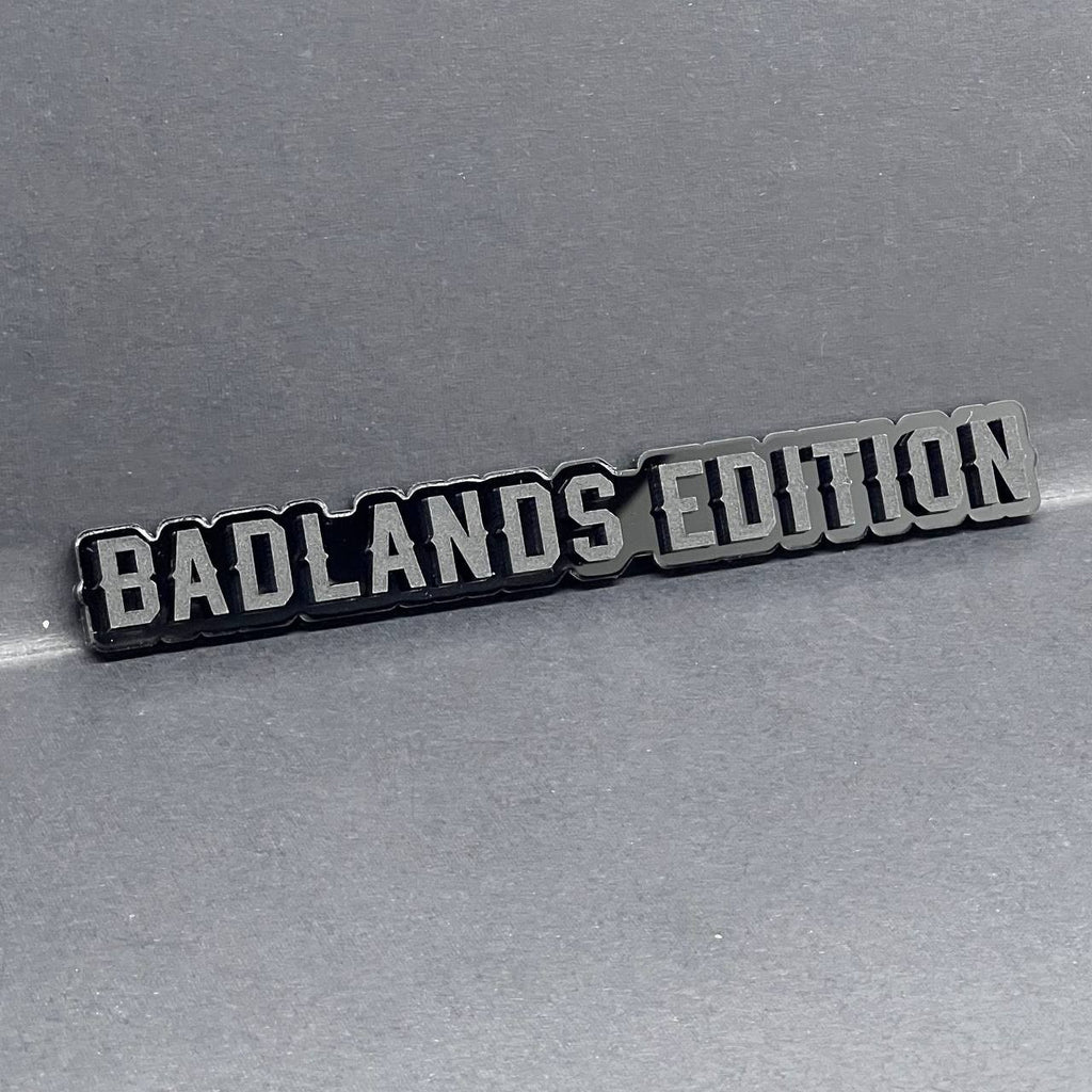1PC Badlands Edition Badge – Custom Acrylic Multicolor Emblem Decal for Car