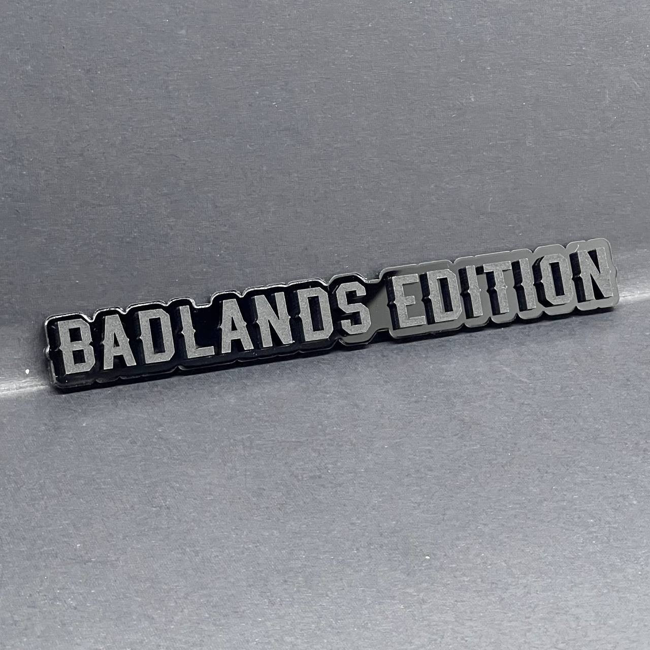 1PC Badlands Edition Badge – Custom Acrylic Multicolor Emblem Decal for Car