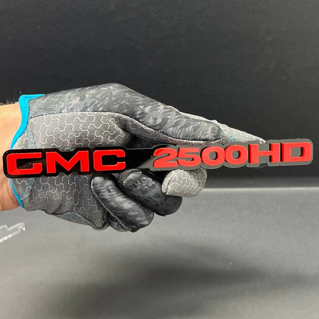 2pcs GMC 2500 HD Emblems Multicolor  – Side Fender Badges GMC 2500 HD