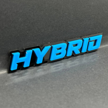 1PC HYBRID Emblem – 3D Multicolor Acrylic Car & Truck Fender Badge Decal