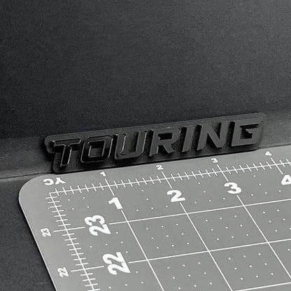 1PC TOURING Emblem – 3D Acrylic Tailgate Badge Decal for Car, Truck, SUV