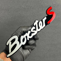 1PCS Boxster S Emblem – Premium 3D Multicolor Acrylic Car Exterior Badge