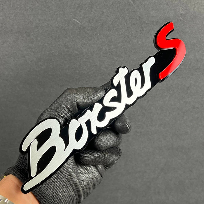 1PCS Boxster S Emblem – Premium 3D Multicolor Acrylic Car Exterior Badge
