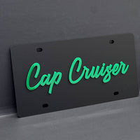 Black License plate Car Tag Personalized Acrylic 12x6 License Plate car truck
