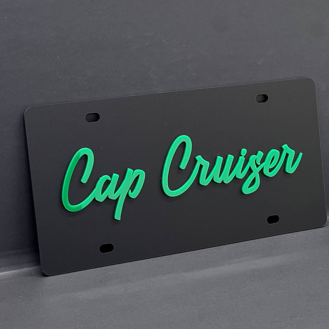 Black License plate Car Tag Personalized Acrylic 12x6 License Plate car truck