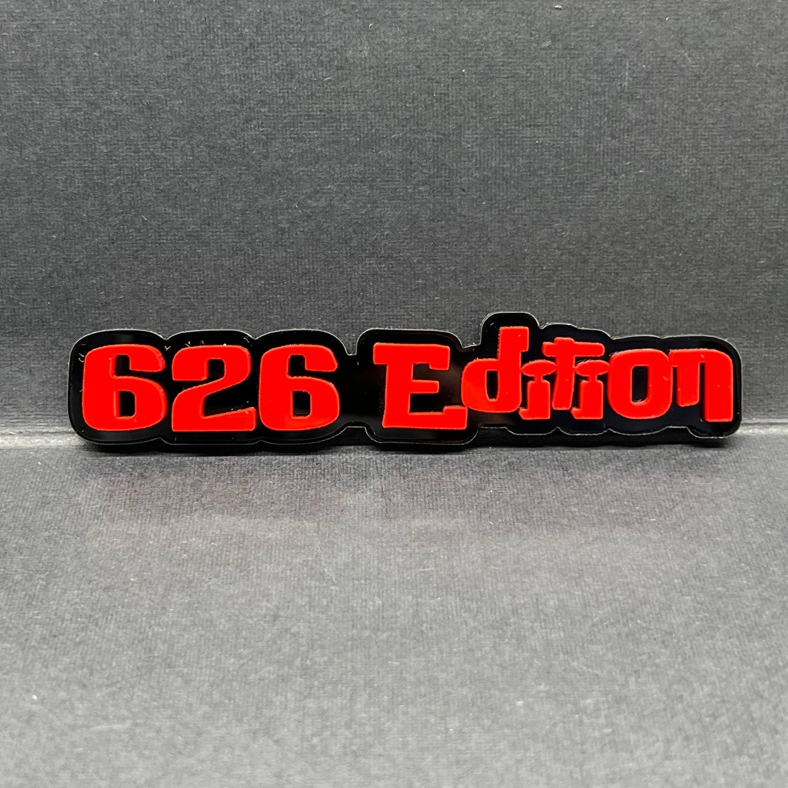 1PC 626 Edition Emblem – Custom 3D Multicolor Acrylic Car Fender Badge