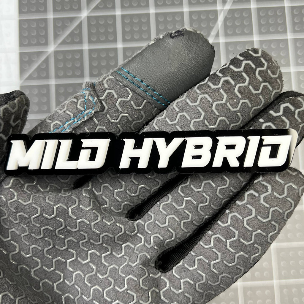 1PC MILD HYBRID Emblem Badge – 3D Acrylic Sticker Decal Car Truck SUV