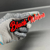 Black Widow 3D Emblem – Multicolor Acrylic Car Badge Decal (1PC)