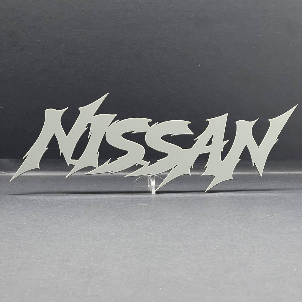 1PC Nissan Emblem – Multicolor Acrylic Car Exterior Fender Tailgate Badge Sticke