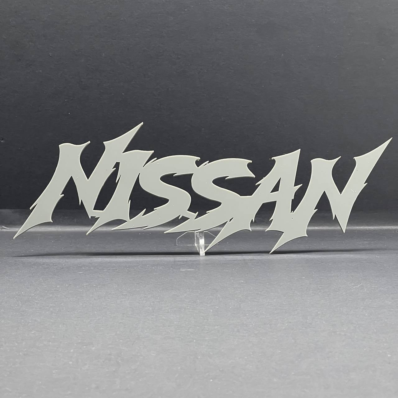 1PC Nissan Emblem – Multicolor Acrylic Car Exterior Fender Tailgate Badge Sticke